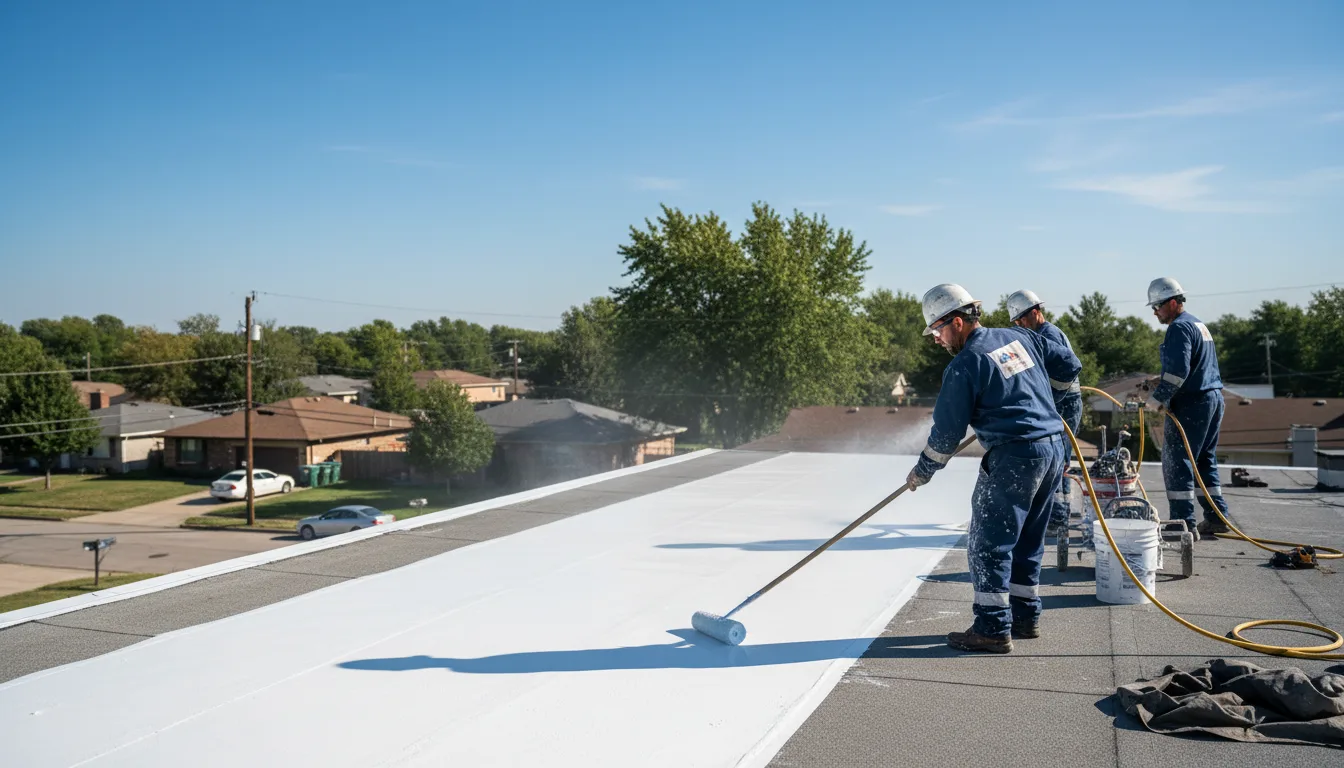 Commercial roof coating in Chandler, TX near me